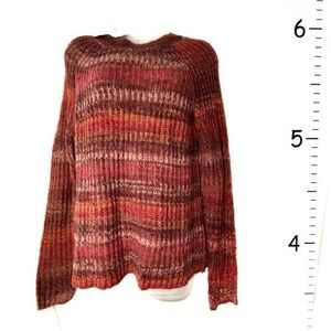 Knox Rose Cayenne Red Stripe Sweater‎ Small NWT